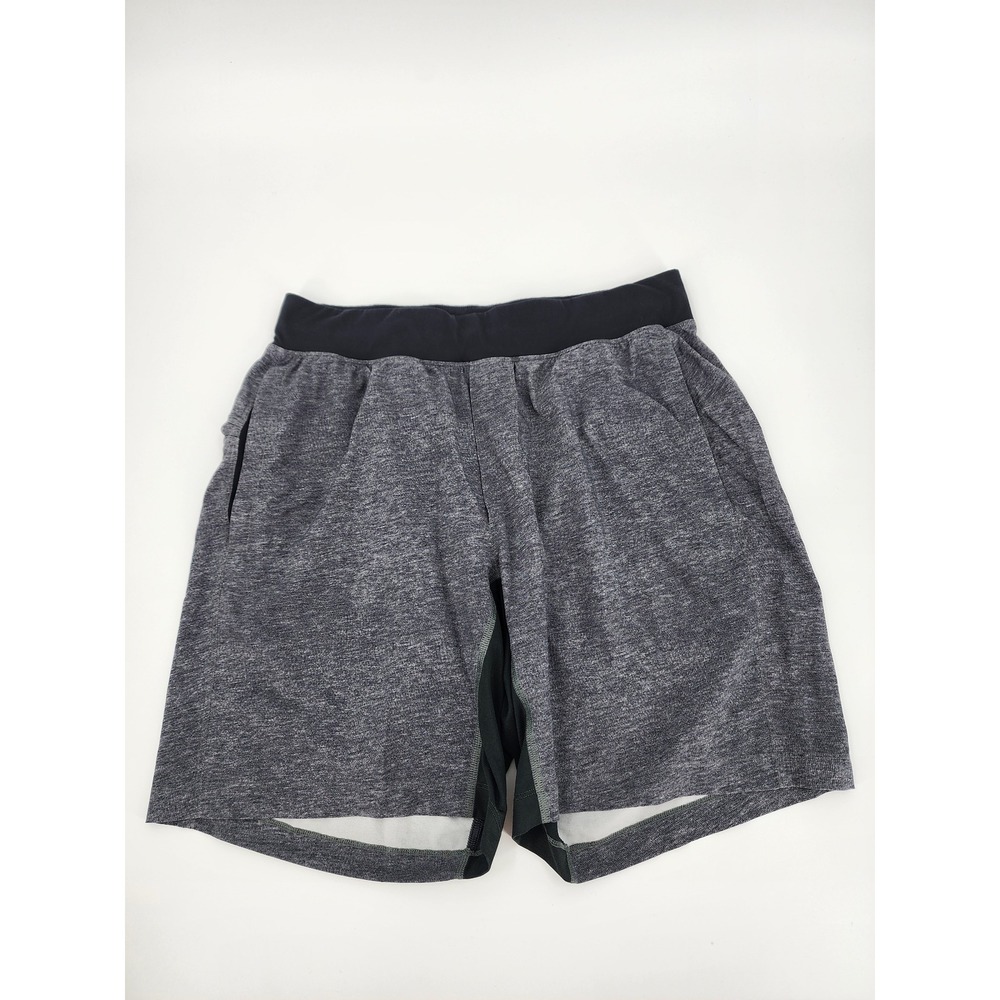 Lululemon T.H.E. Short Heathered Charcoal Grey Athletic Training Shorts Mens